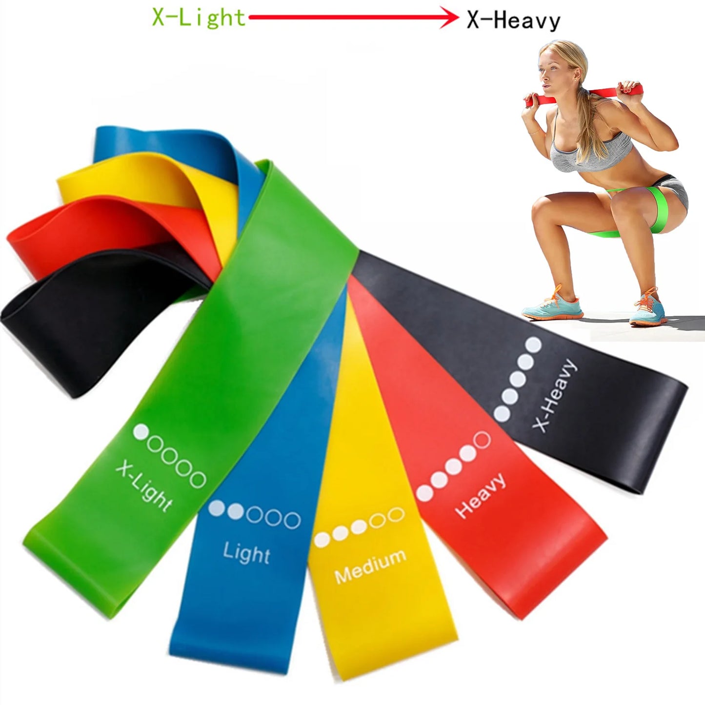 Bodybuilding Elastic Bands Pilates Exercise