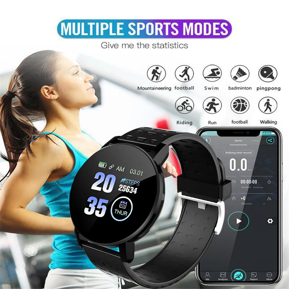 Bluetooth Smartwatch Fitness Tracker Watch Sport For Android IOS