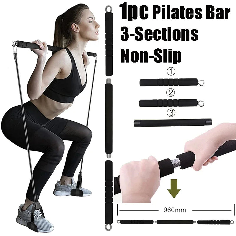 Elastic Bands Workout Bar