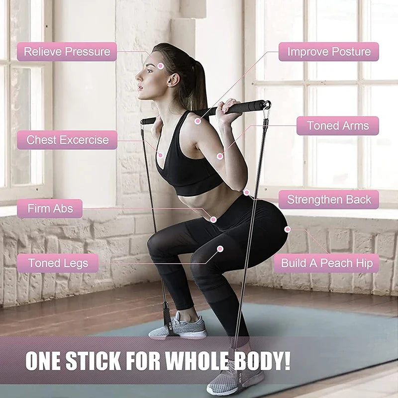 Elastic Bands Workout Bar
